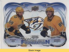 2022 Series 1 Clear Cut Foundations Roman Josi Tanner Jeannot #CCF-JJ READ 0mt8