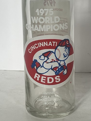 Vintage 1975 CINCINNATI REDS World Series Champions Pepsi Cola 16 oz. Bottle - Picture 14 of 16