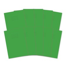 Cahier d'exercice ligné et marge 80 pages A4 8 mm vert clairpaquet de 10