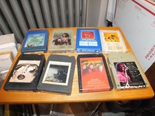 EIGHT VINTAGE 8-TRACK TAPES UNTESTED PRISM BEE GEES FRAMPTON BABYS BILLY JOEL