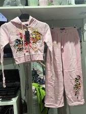 Ed Hardy Pink Tracksuit XS New With Tags