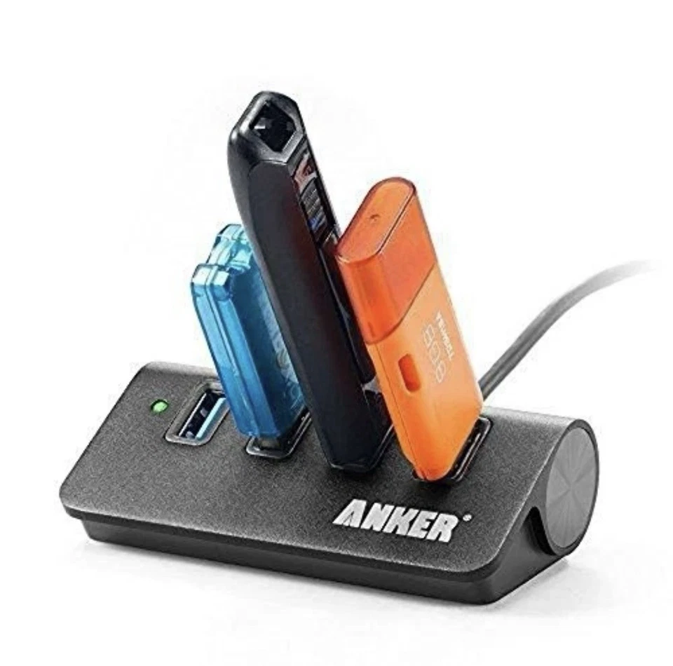 Anker 4-Port USB 3.0 Unibody Aluminum Portable Data Hub with 2ft USB 3.0 Cable - Image 4 of 4