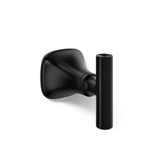 KOHLER Rill Robe Hook Matte Black Wall Mount Towel R28012-BL New