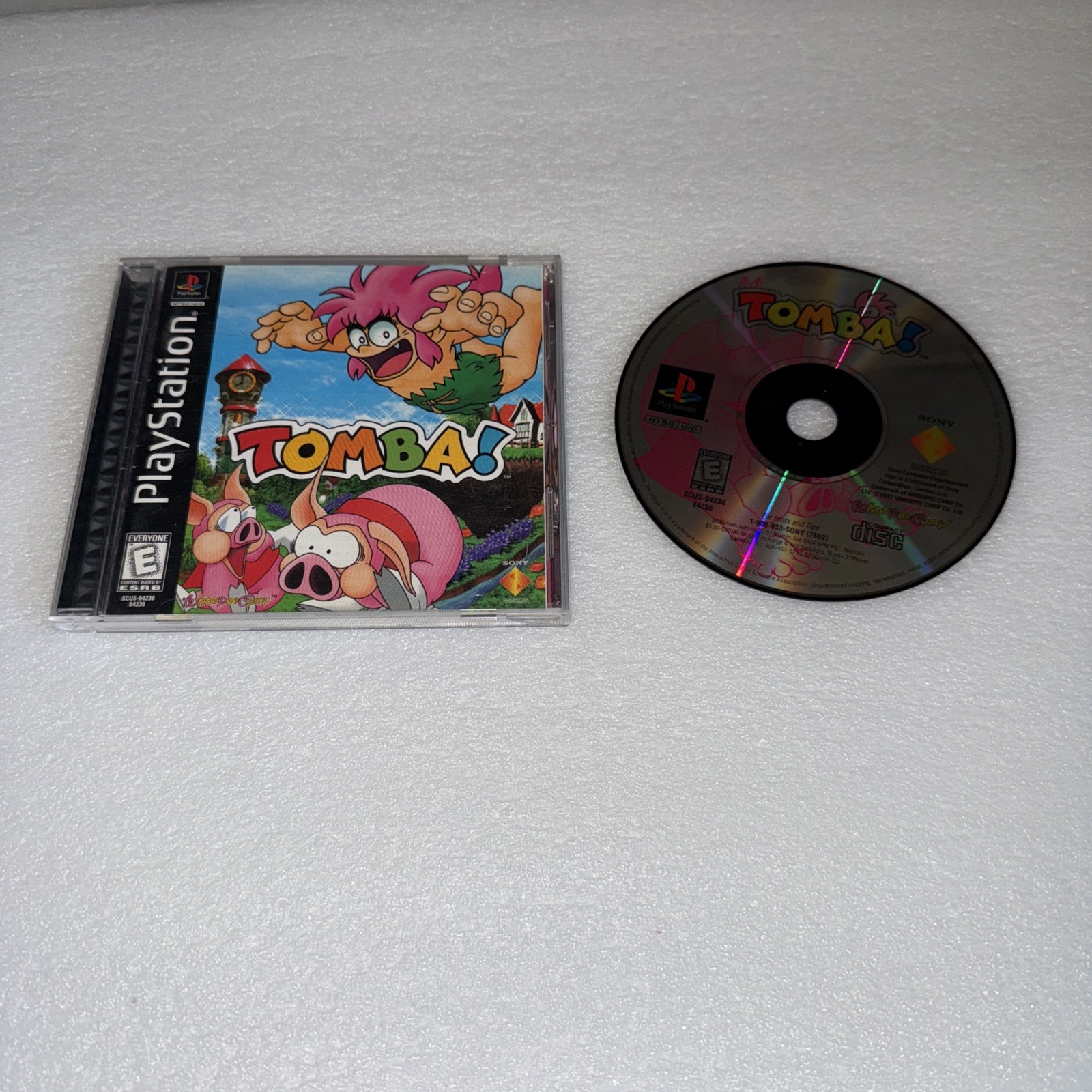 Tomba! Tombi 1  NTSC USA Sony Playstation 1 PS1 VGC ULTRA  RARE hidden gem