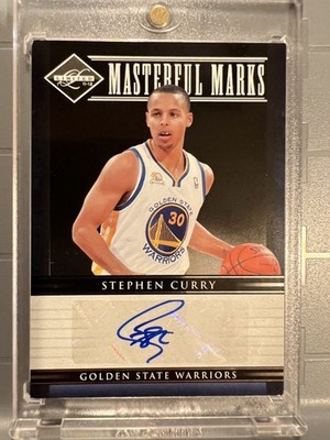 2012-13 Panini Limited Stephen Curry Auto /50 #49 Signed Warriors MVP