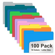 File Folder, Colored File Folders, 1/3 Cut Tab File Folder Letter Size, Filin...