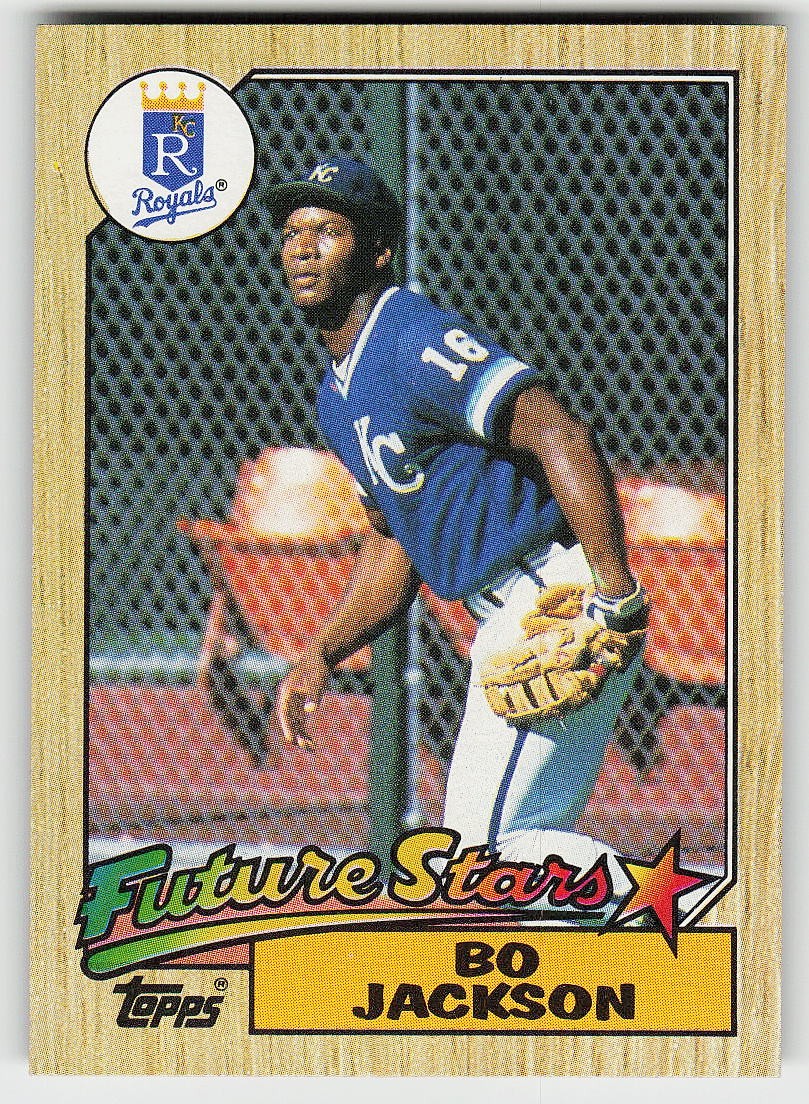 1987 Topps #170 Bo Jackson BASEBALL Kansas City Royals