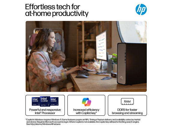 HP OmniDesk Desktop Intel, 8 GB;256 GB SSD Windows 11 Home