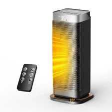 Space Heaters for Indoor Use, 1500W Electric Fast and Safety Heaters with 70°...