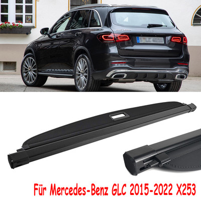 Für Mercedes GLC SUV 2015-2022 X253 Laderaumabdeckung Kofferraum Schwarz