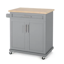 CHRISTOPHER KNIGHT HOME BATAVIA KITCHEN CART - GRAY