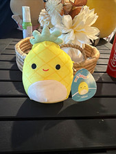 Squishmallows Maui Pineapple Plush Small 6-14 in Yellow/White/Green w/ Tags 2024