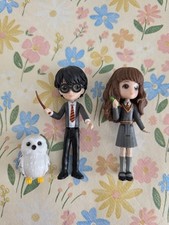 Hogwarts Harry Potter & Hermione Granger and Hedwig Wizarding World Figures 