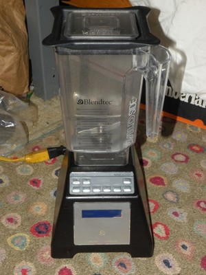 Blendtec Total Blender Pitcher Jar Smoothie Soup Maker & Lid Black USA Made Utah