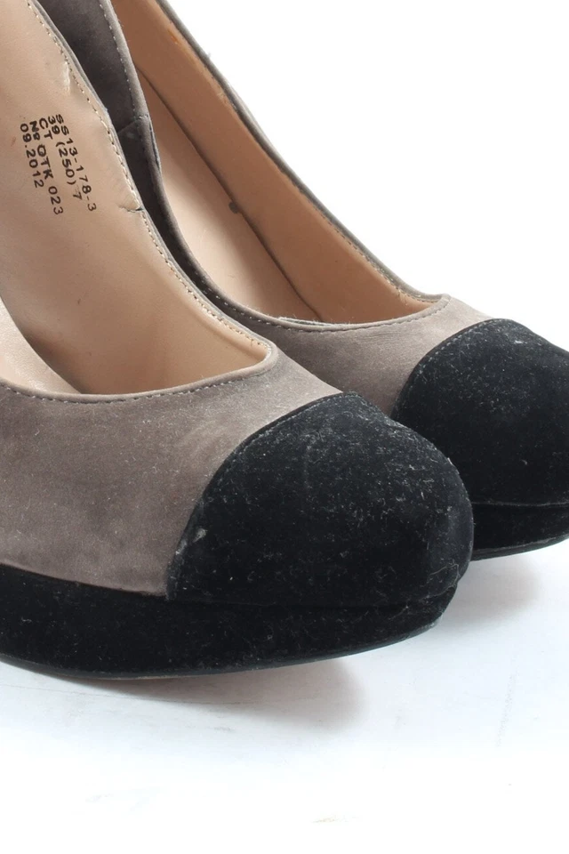 ORONZO Tacones altos Mujeres Tacones Talla EU 39 marrón-negro look casual - Imagen 3 de 4