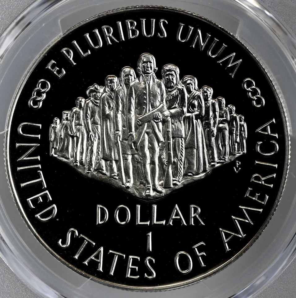 1987-S  $1 CONSTITUTION PROOF SILVER DOLLAR COMMEM PCGS PR70 DCAM #49028505 - Image 3 of 4