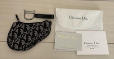 Autentico raro portafoglio Christian Dior Trotter da donna portamonete e poch...