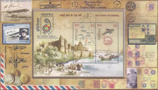 2011 INDIA 100 YEARS OF AIR MAIL MINIATURE SHEET STAMP MS MNH AIRMAIL