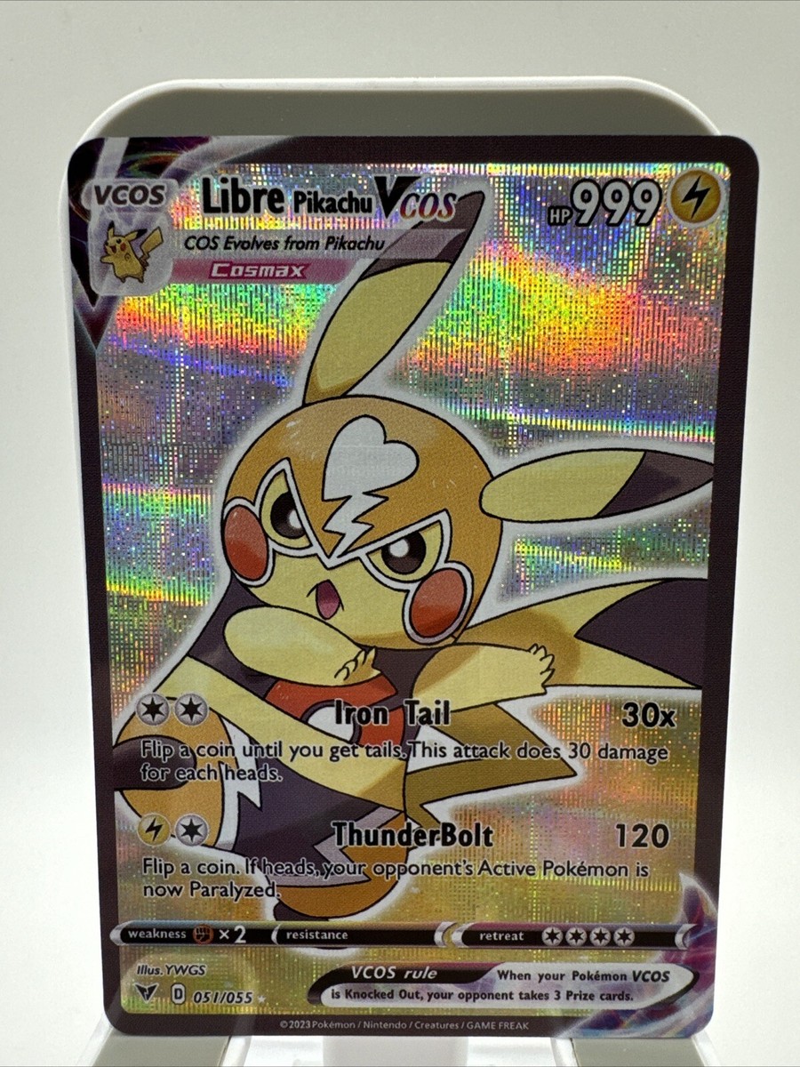Pokémon Pikachu Cosplay Libre Pikachu DIY Kawaii Holo Card NM/M