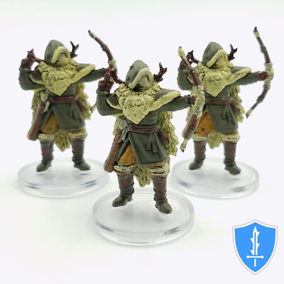 Human Trapper x3 - Icewind Dale Rime of Frostmaiden #15 D&D Miniature
