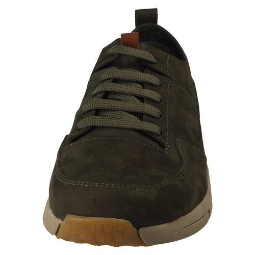 MENS PADDERS MAX 6500 OLIVE NUBUCK CASUAL LACE UP SHOES - Picture 7 of 9