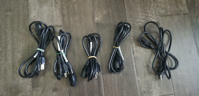Computer Power Cord / Cable - Standard Type; set of five for one price!