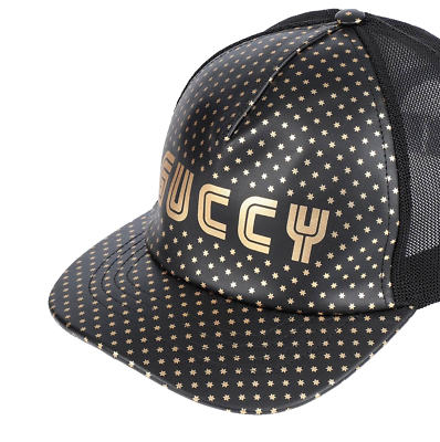 寒*喜様 GUCCI SEGA 限定キャップ　GUCCY星柄キャップ GUCCI X SEGA LEDER GUCCY Stars Baseball Hat Baseballkappe
