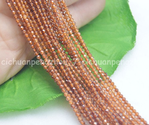 Genuine Natural 2mm Faceted Multicolor Gemstone Round Loose Beads 15.5" - Picture 5 of 19