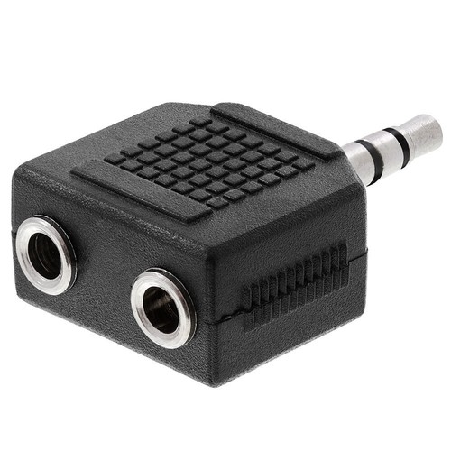 4 Stück 3,5 mm Stecker auf 2 x 3,5 mm Klinke Y-Splitter 1/8" AUX Stereo Adapter PC TV - Bild 3 von 4