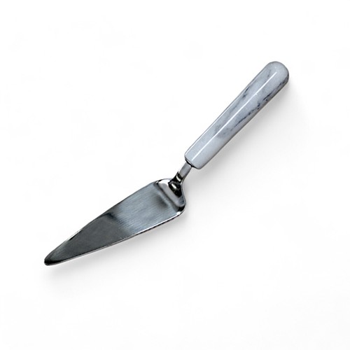 White Marble Cake Server Cutter Design - Picture 3 of 3