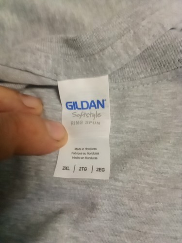 T-shirt logo elefante Edelbrock, XXL, grigio, manica corta, Gildan, 90% cotone/10% polo - Foto 9 di 12
