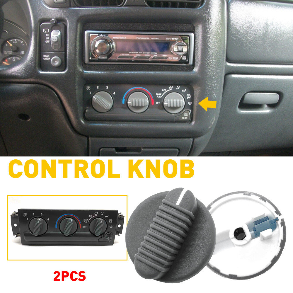 2PCS Climate Control Knob AC Heater For 9805 GMC Jimmy Sonoma Chevy