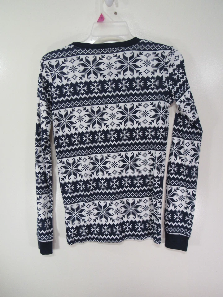 Conjunto de pijama Place 2 peças tamanho 16 meninas azul branco manga longa elástica - Imagem 4 de 4