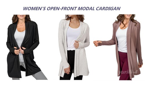 LONG SLEEVE MODAL FLEECE CARDIGAN 