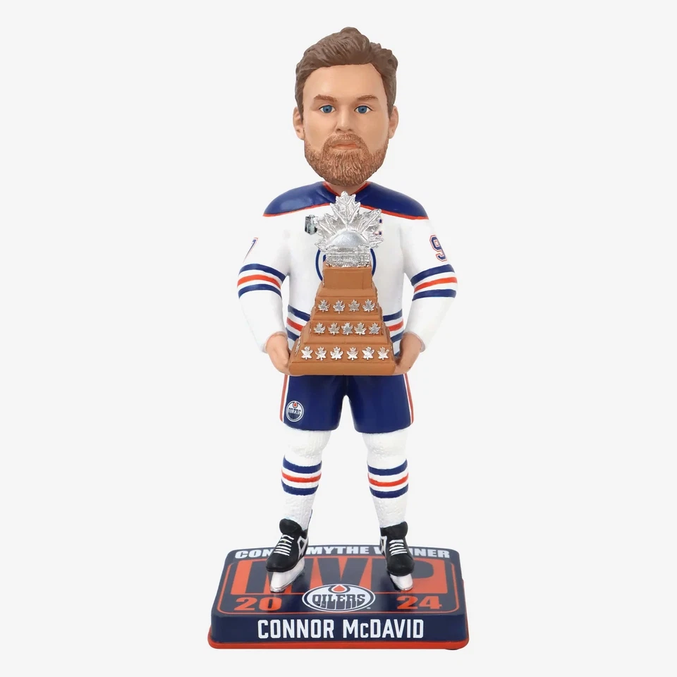 FOCO Connor McDavid Edmonton Oilers 2024 Stanley Cup MVP Bobblehead NHL Hockey