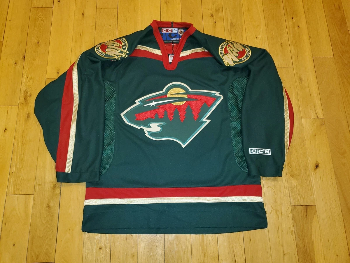 Vintage CCM Maska Air Knit MINNESOTA WILD Mens NHL Hockey Team