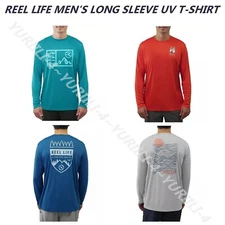 REEL LIFE MEN'S SUN DEFENDER LONG SLEEVE UV TEE SELECT COLOR & SIZE NEW