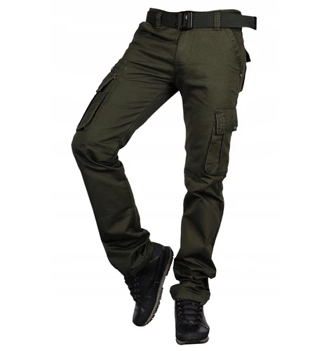 2025 Herren Camouflage Army Hose Freizeit Baumwoll Pants Cargohose mit Gürtel-DE - Bild 36 von 55