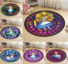 Anime Alice in Wonderland Carpet Doormat Non-slip Mat Decoration Circle Ornament