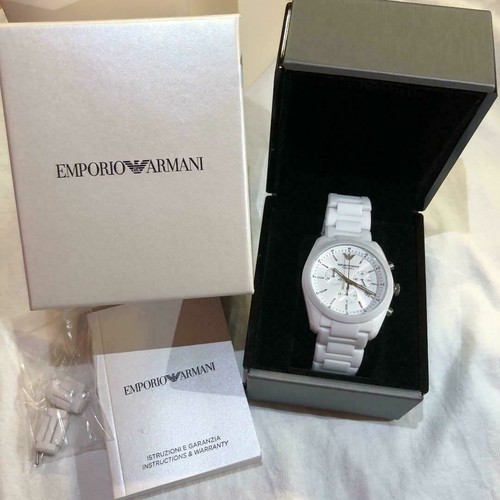 Wristwatch Emporio Armani AR-1493 White Stainless Steel Analog