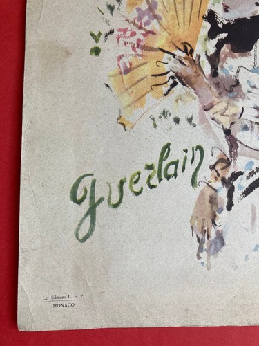 Christian Bérard 1946 dessin vintage parfum mode illustration retro publicité - Foto 2 di 4