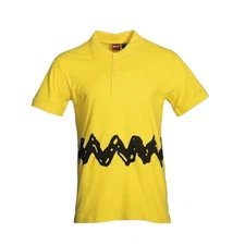 Peanuts Charlie Brown Zig Zag Yellow Boys Shirt Halloween Costume Cosplay