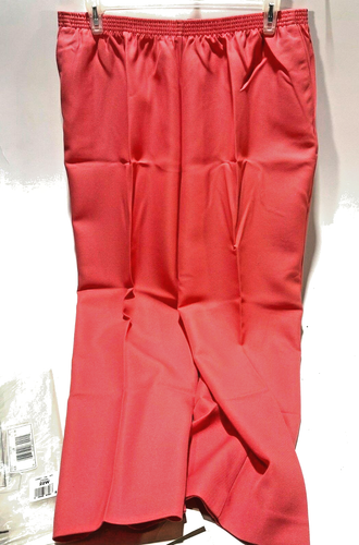 Pantalone Alfred Dunner Plus Taglia 22W Elastico Vita Elasticizzato Corallo - Foto 1 di 3