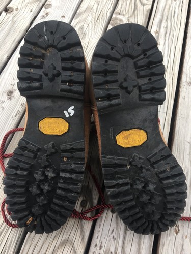 VTG DEXTER Suede Leather Hiking Boots Mountaineering Made In USA Size 6M Men’s - Picture 7 of 24