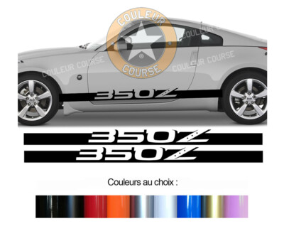 2 X UNTERE STREIFEN FÜR NISSAN 350Z SPORT DEKO AUFKLEBER STICKER BD618