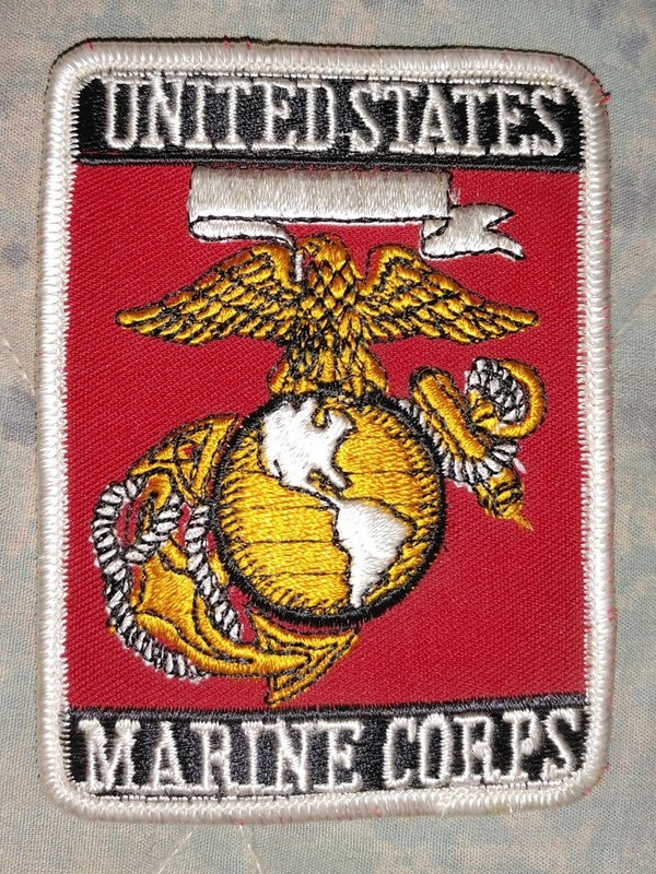 USMC Multi Color Embroidered Patch(1) Estate Item 2x3