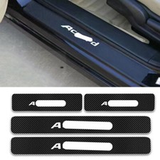 Carbon Fiber Sticker For Honda Accord Car Door Step Plate Sill Scuff Protector