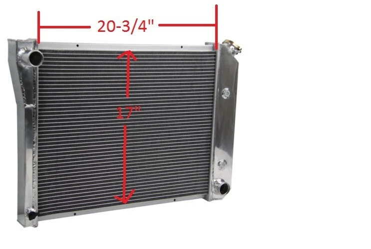 2ROW ALUMINUM RADIATOR FOR 1965-1979 Buick Skylark  66 67 68 69 70 71 72 73 74 - Image 2 of 4