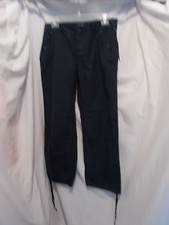 NEW Tommy Hilfiger Blue Cargo Pants, Size 8, Button Fly, 2-Pockets