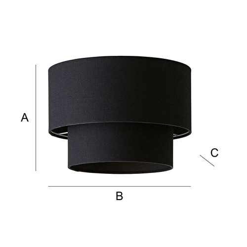 Lamp Shades For Ceiling Light Shade Linen 2 Tier Drum Lampshade Lightshade - Picture 27 of 45